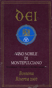 Vino Novile di Montepulciano Riserva Bossona