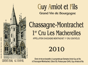 Chassagne-Montrachet 1er Cru Les Macherelles