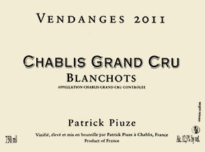 Chablis Grand Cru Blanchots