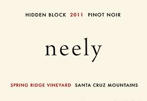 Neely Santa Cruz Mountains Hidden Block Spring Ridge Vineyard Pinot Noir