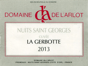 Nuits Saint Georges Cuvée La Gerbotte