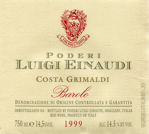 Barolo Costa Grimaldi