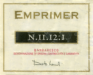 Barbaresco Emprimer Cru Katia