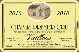 Chablis Premier Cru Vaillons