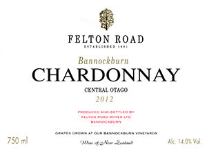 Felton Road Central Otago Chardonnay Bannockburn