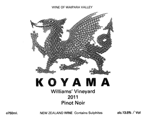Koyama Williams' Vineyard Pinot Noir