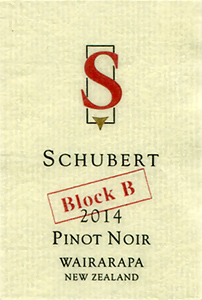 Schubert Wairarapa Pinot Noir Block B
