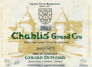 Chablis Grand Cru Les Clos