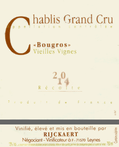 Chablis Grand Cru Bougros Vieilles Vignes