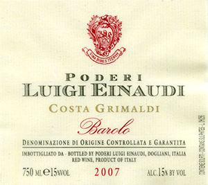 Barolo Costa Grimaldi