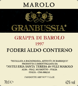 Grappa di Barolo Granbussia Marolo