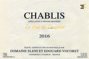 Chablis Le Bas de Chapelot