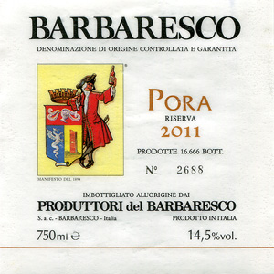 Barbaresco Riserva Pora