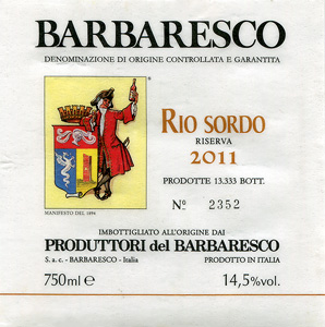 Barbaresco Riserva Rio Sordo