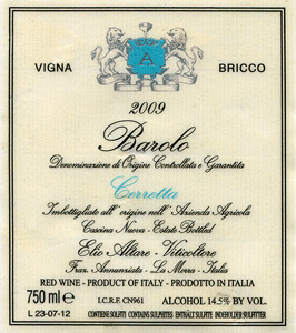 Barolo Cerretta Vigna Bricco