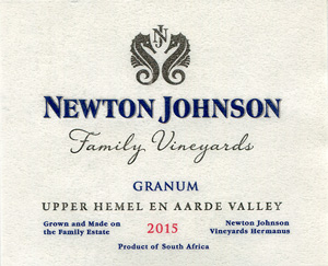 Newton Johnson Family Vineyards Granum Upper Hemel en Aarde Valley