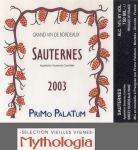 Sauternes Mythologia