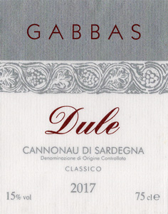 Cannonau di Sardegna Classico Dule