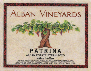 Alban Vineyards Edna Valley Patrina