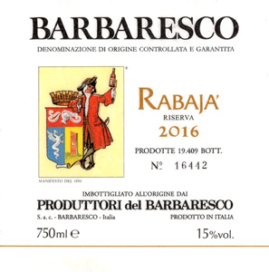 Barbaresco Riserva Rabajà